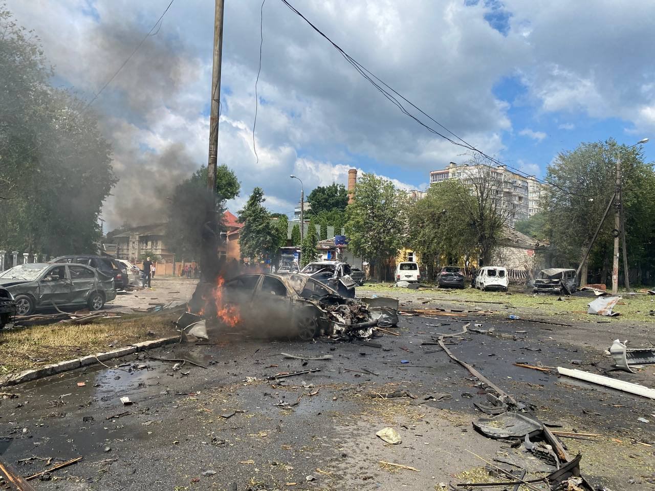 July 14, 2022. Center of Vinnytsia